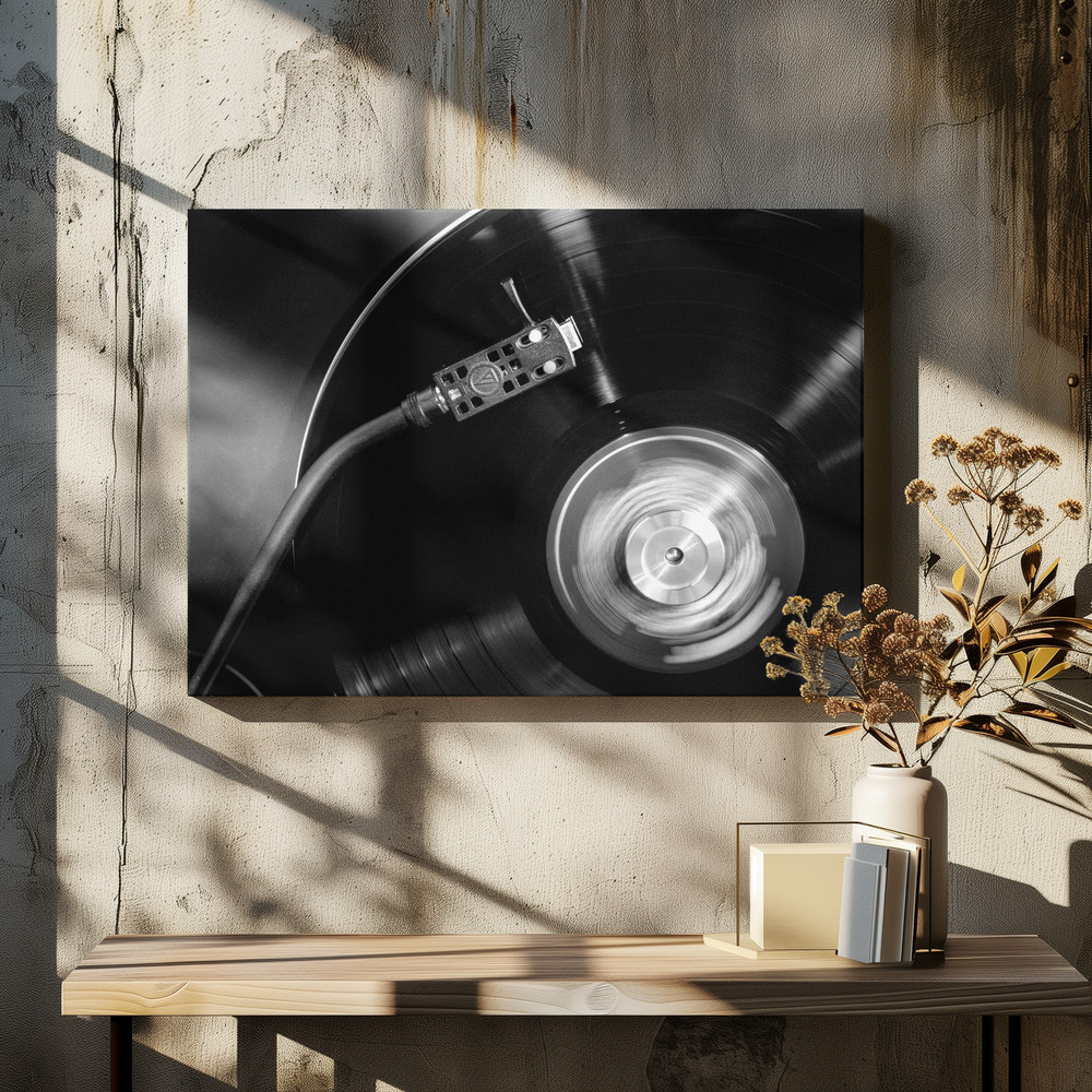 Obraz na płótnie - Vinyl_002 nad stołem jadalnym