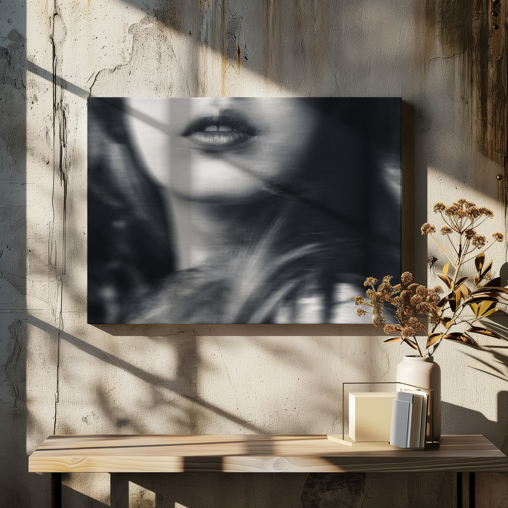 Canvas print - Your lips making everything strange over dining table
