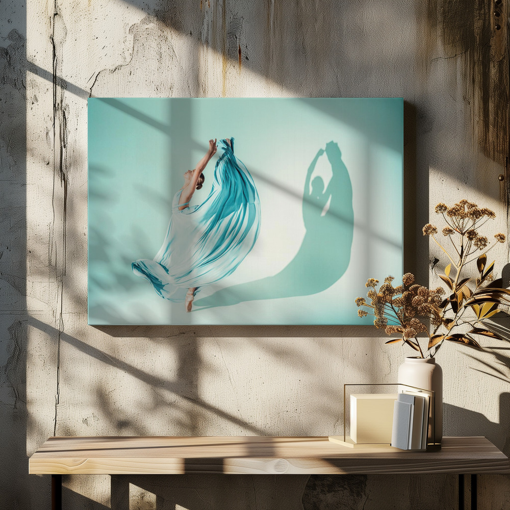 Lærred - Magda over spisebordet