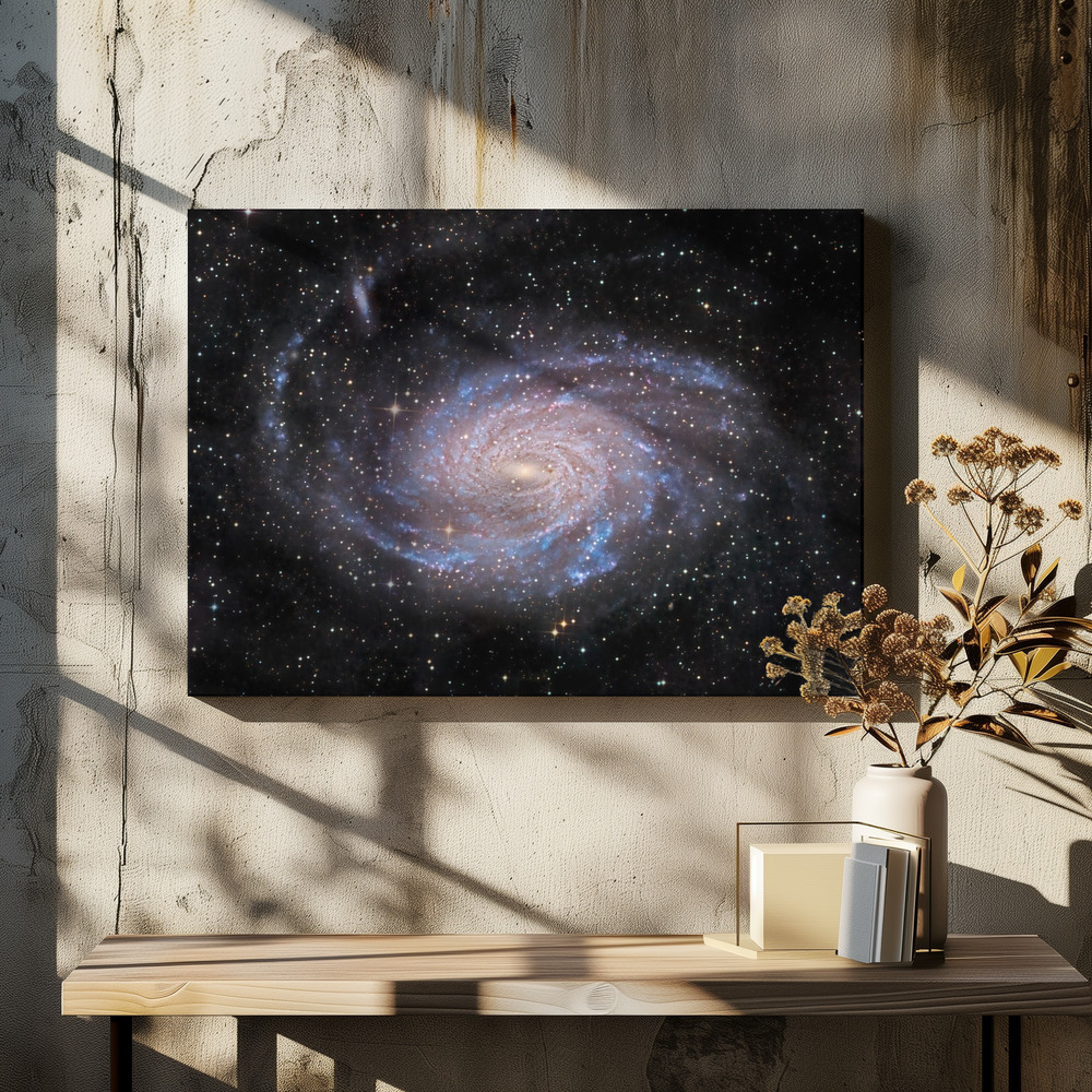 Lærred - NGC 6744 Galaxy over spisebordet