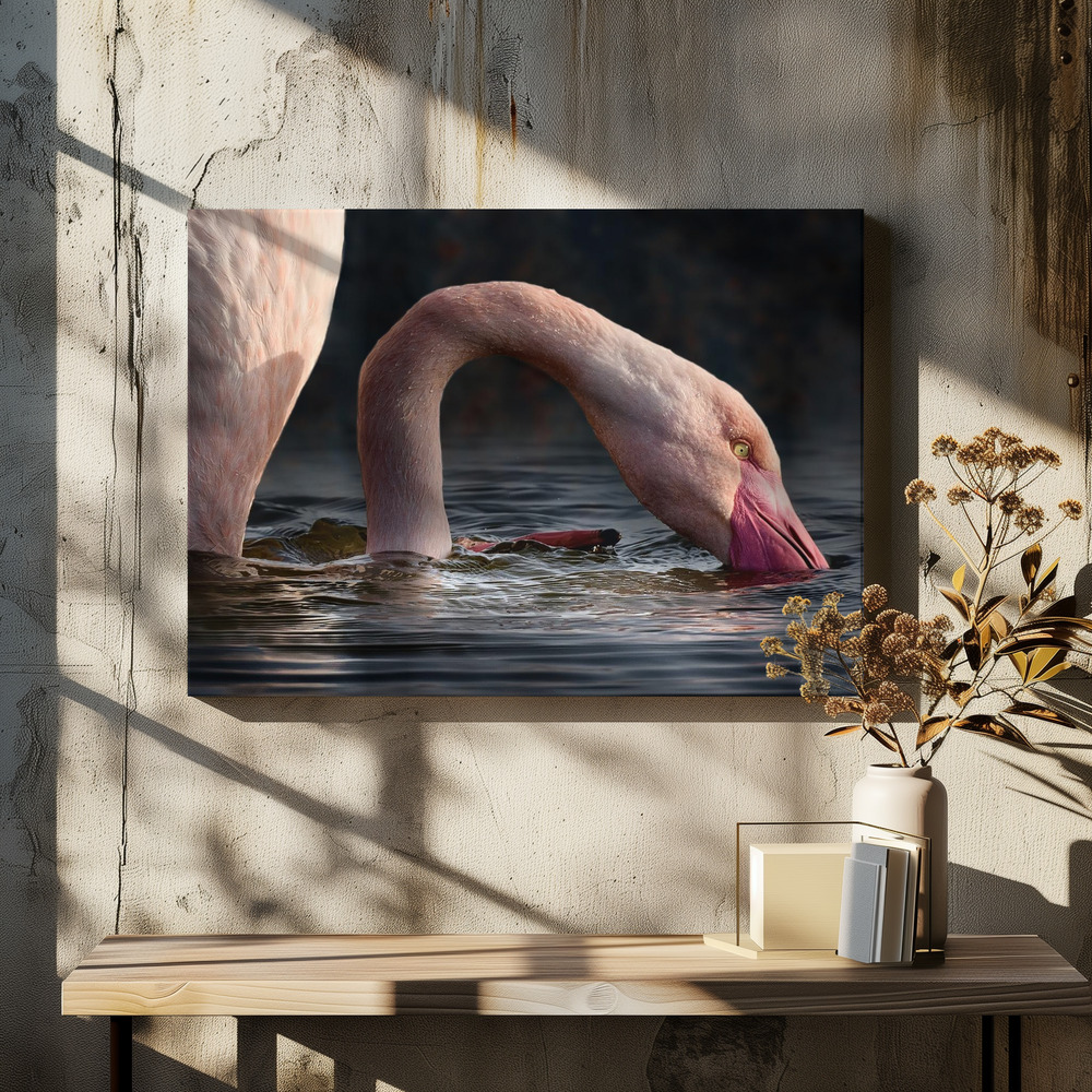 Canvas print - Senza titolo over dining table
