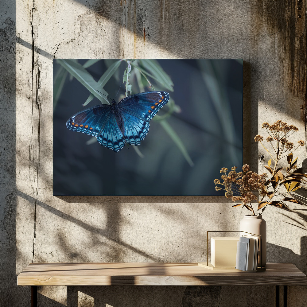 Obraz na płótnie - Butterfly nad stołem jadalnym