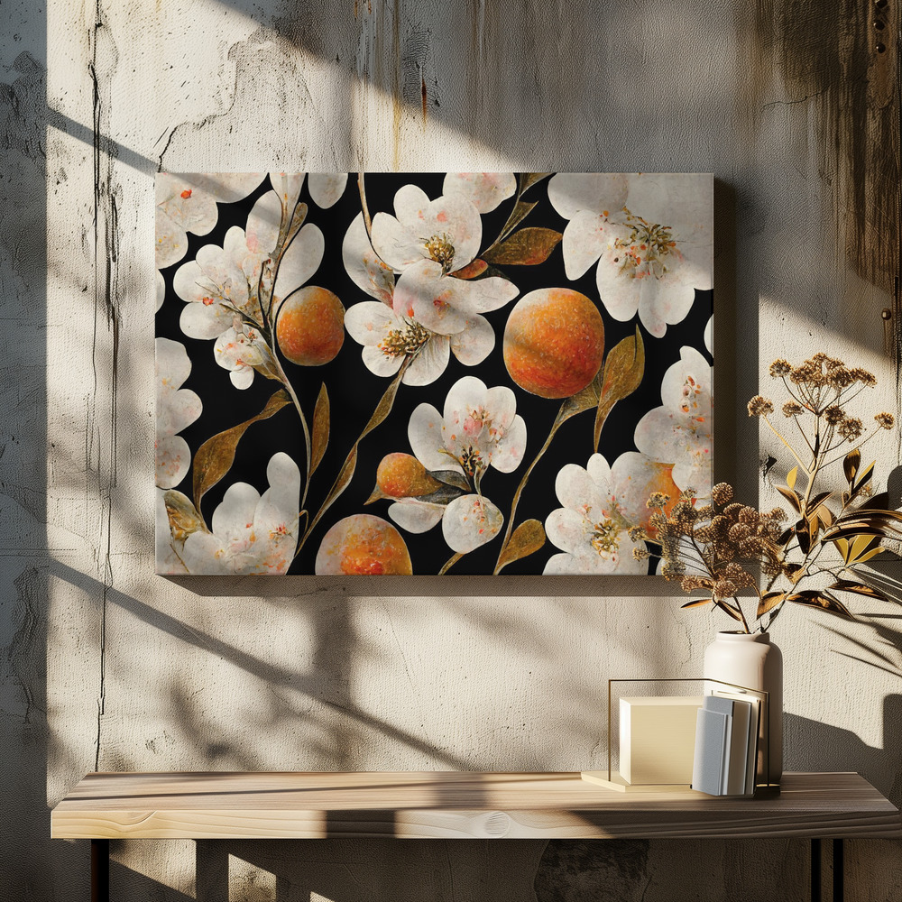 Canvas print - Wild Oranges over dining table