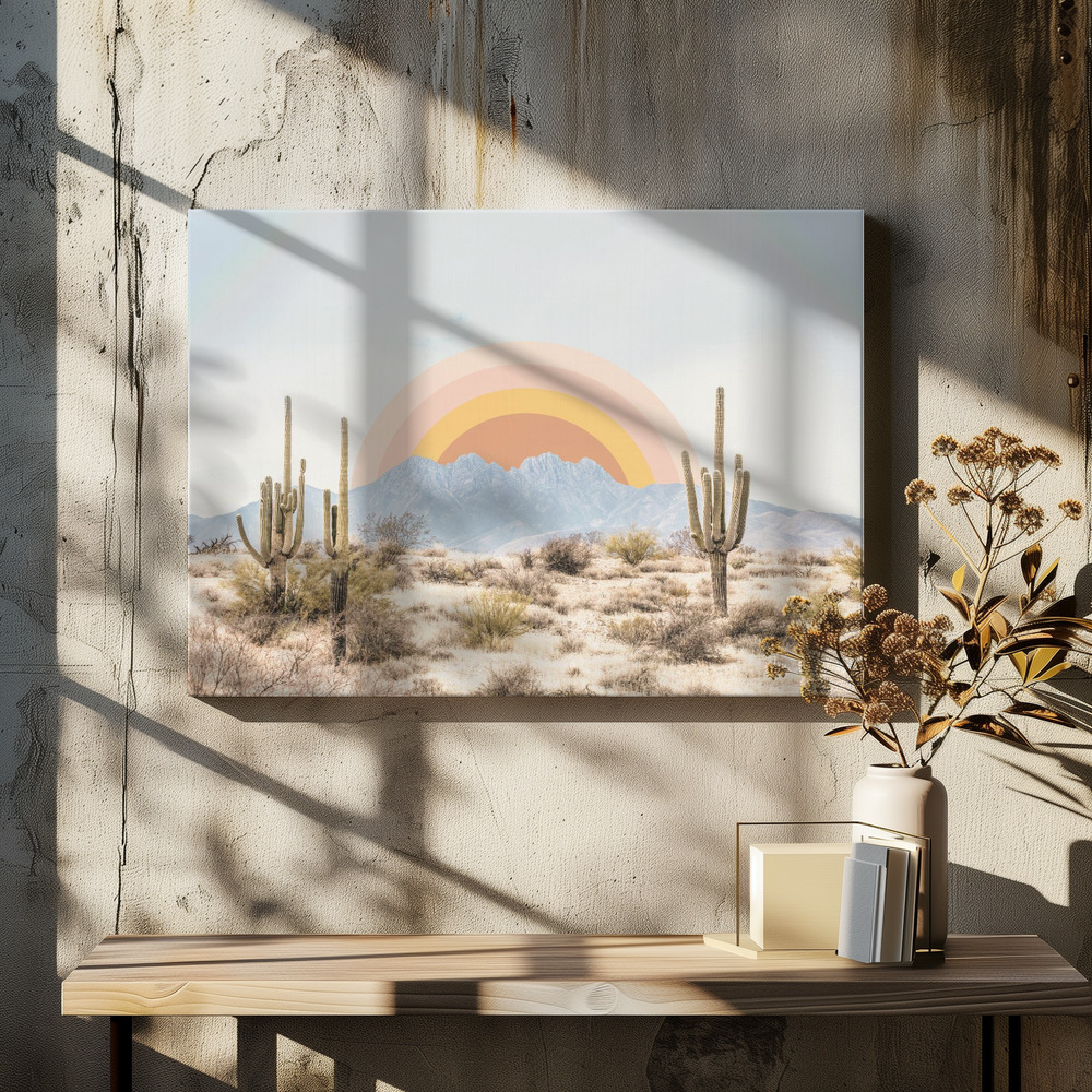 Lærred - Arizona Sunrise over spisebordet