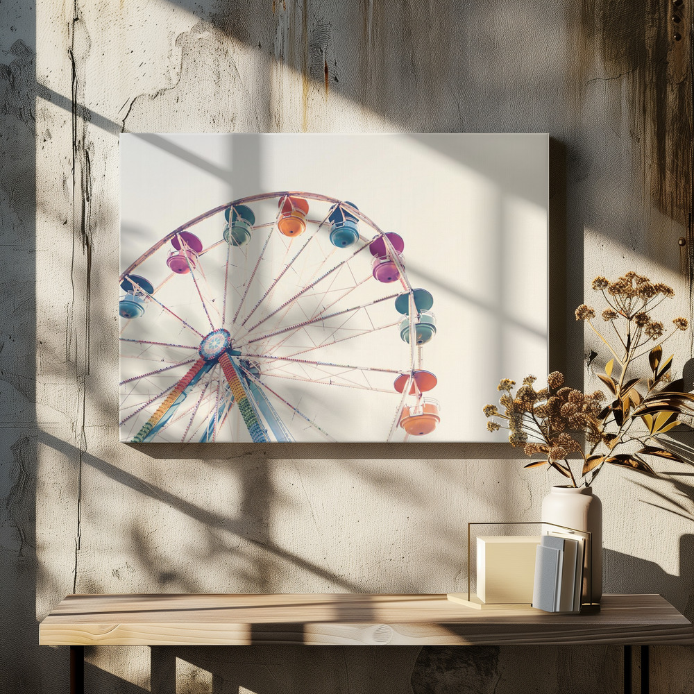 Obraz na płótnie - Ferris Wheel nad stołem jadalnym