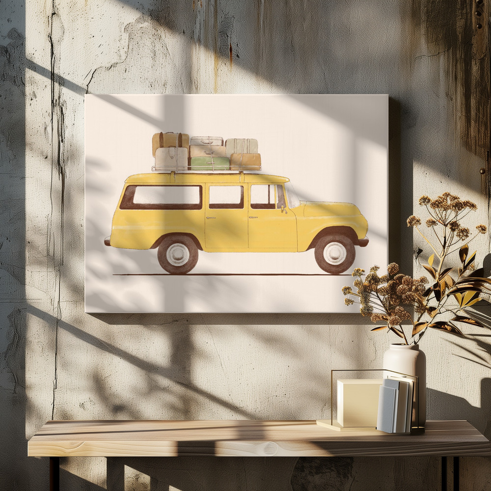 Canvastavla Summer Car ★★★ - Tavla över matbord
