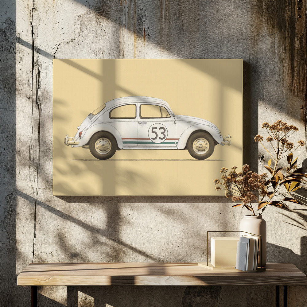 Obraz na płótnie - Beetle nad stołem jadalnym