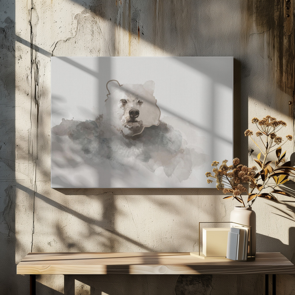 Stampe su tela - Bear sopra il tavolo da pranzo