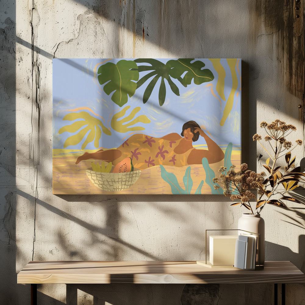 Canvas taulu - Lazyday ruokapöydän yli