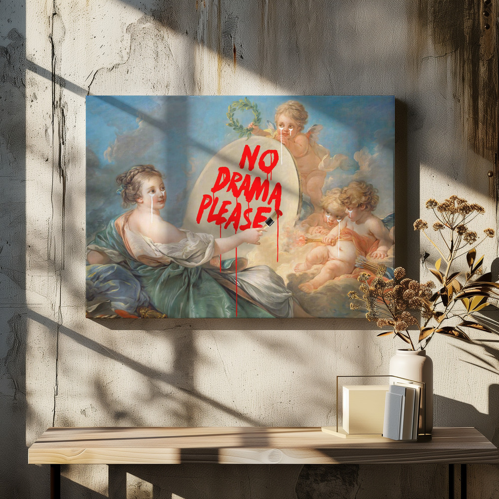 Canvas print - No Drama over dining table
