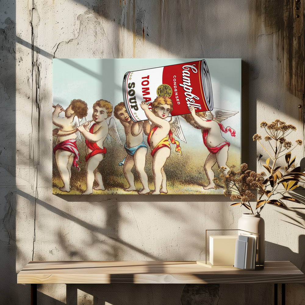 Canvas taulu - We Have a Snack ruokapöydän yli