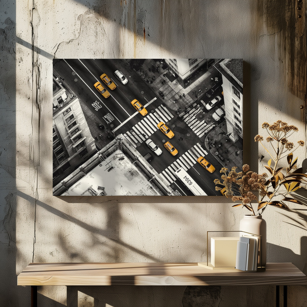 Canvas print - Yellow Flow over dining table