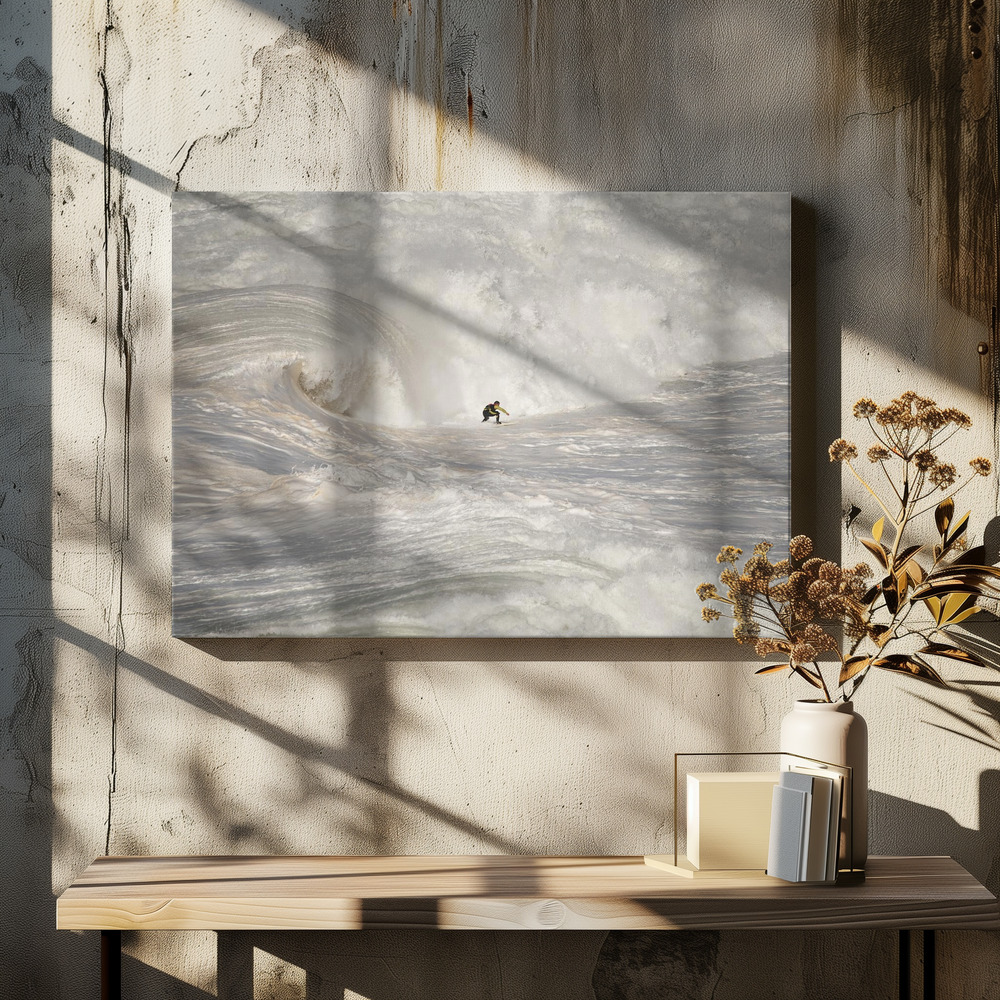 Canvas print - Nazaré North Canyon over dining table