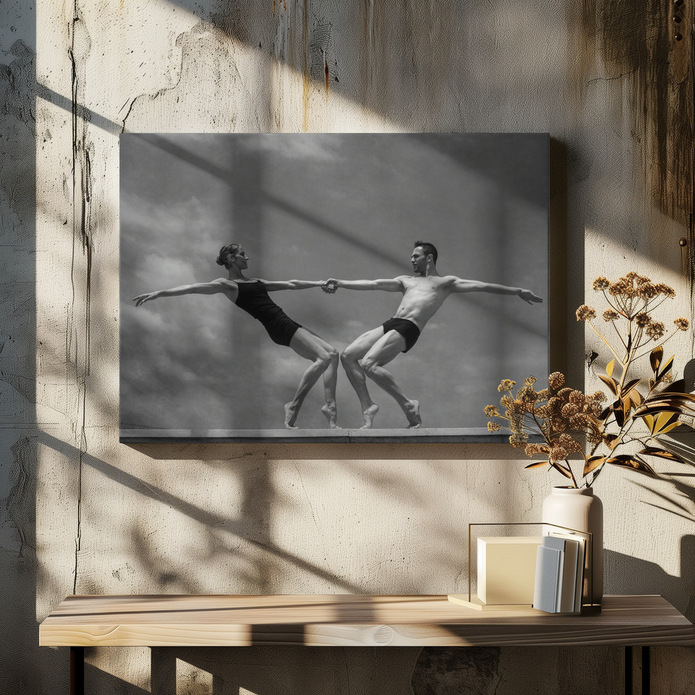 Lienzo - Grace&Strenght 2.0 sobre la mesa del comedor
