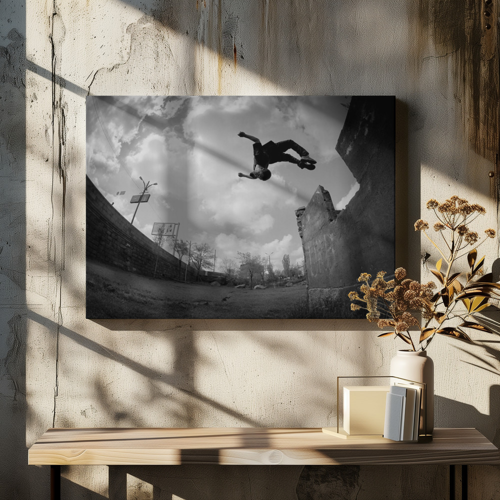 Canvas print - Jumper over dining table