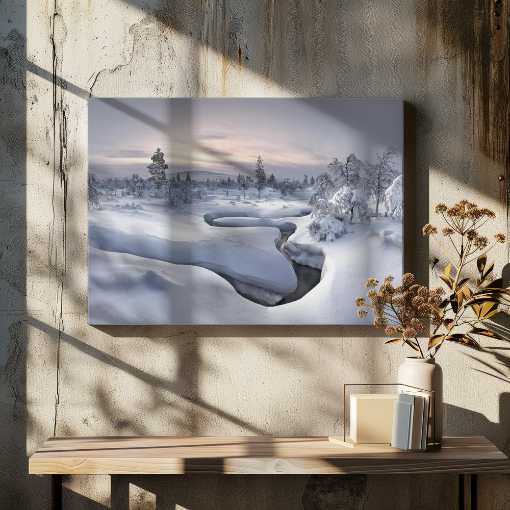 Canvastavla Kiilopää - Lapland - Tavla över matbord