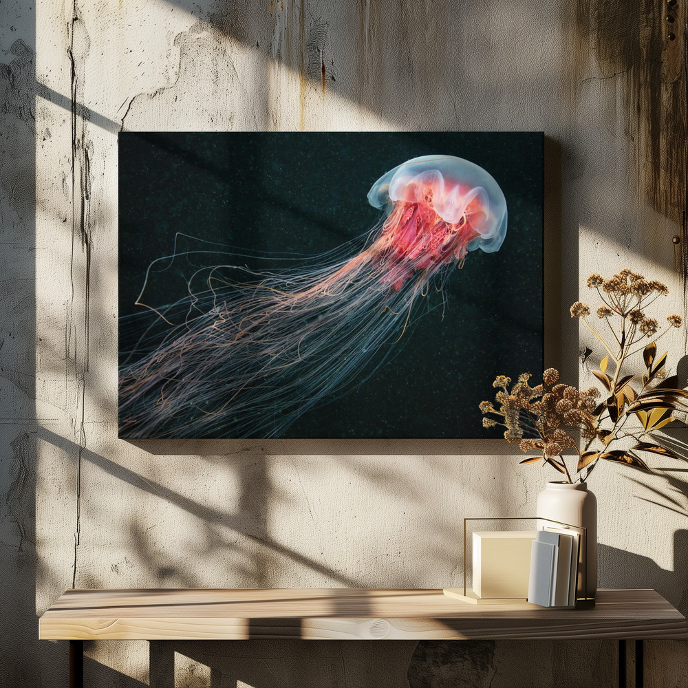 Canvas print - Longtail over dining table