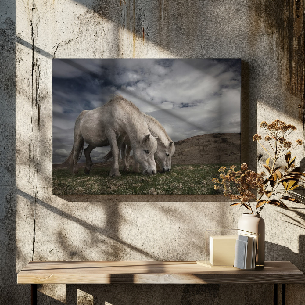 Canvas print - Two years later over dining table