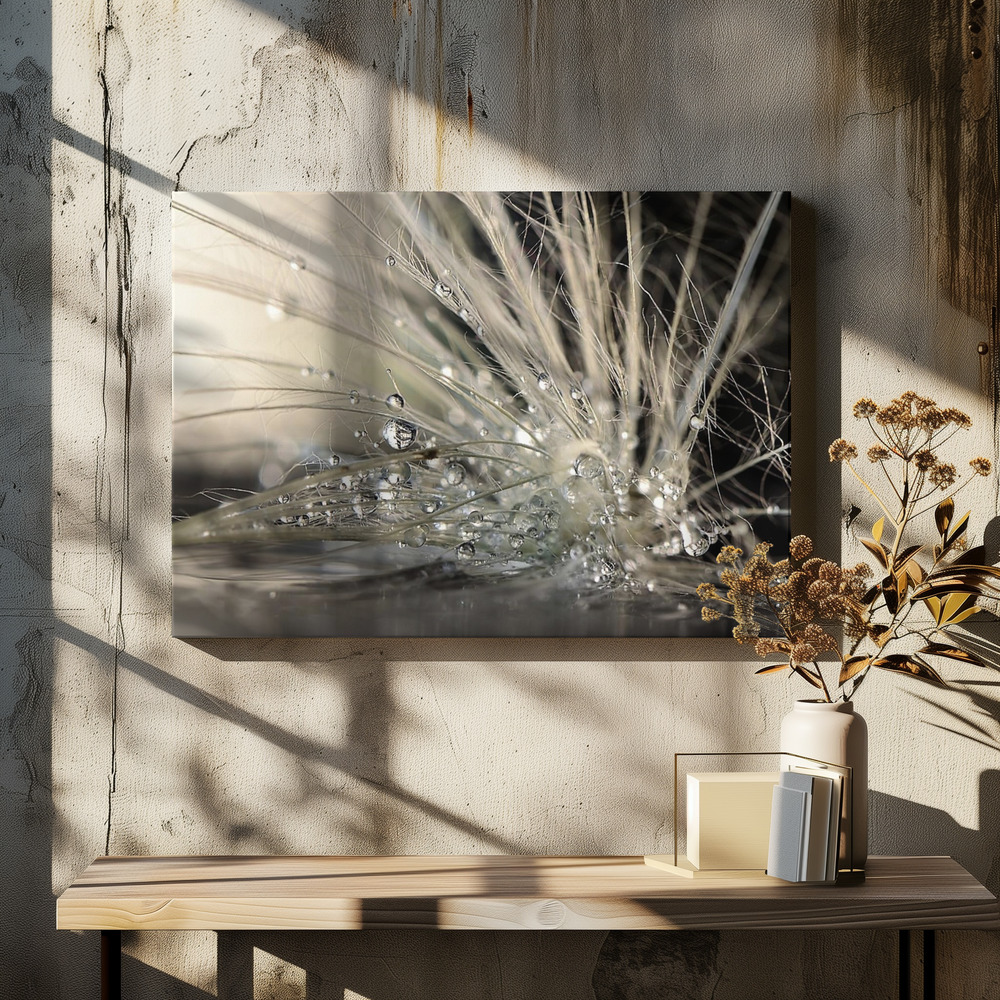 Canvas print - Pearls over dining table