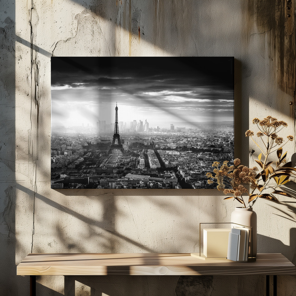 Canvas print - Paris over dining table