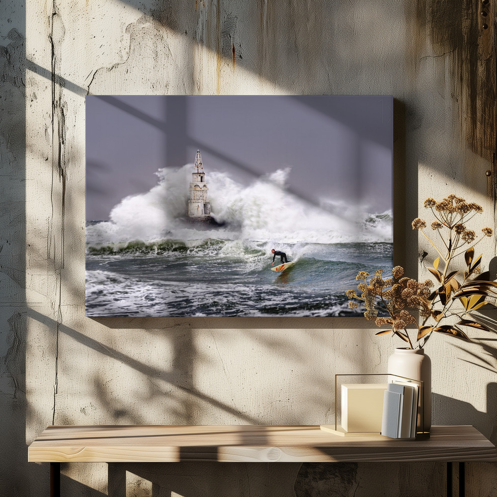 Canvastavla Tempest's Triumph - Tavla över matbord
