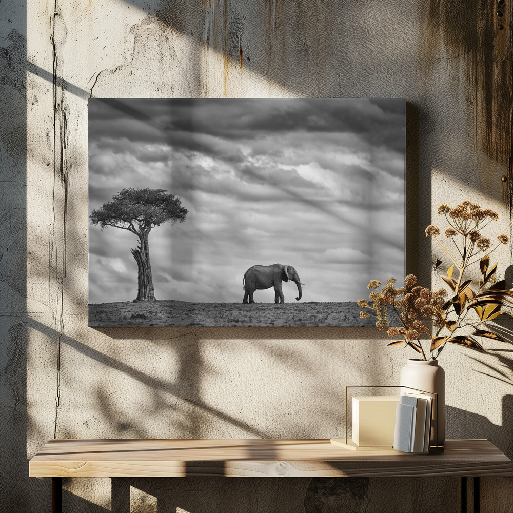 Canvas print - Elephant Landscape over dining table