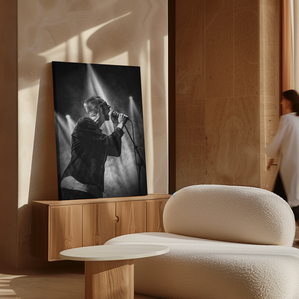 Canvas print - Shout in the light over cabinet
