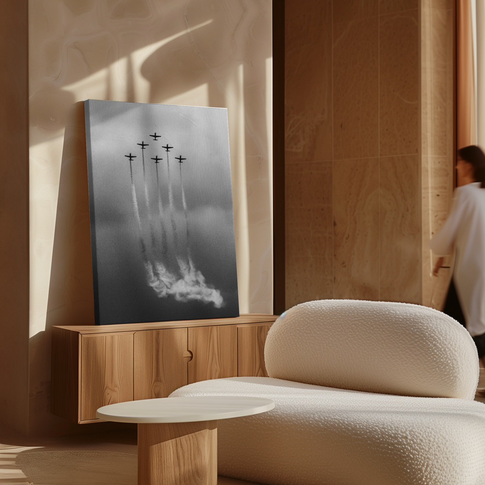 Canvas print - Six on Cloud over cabinet
