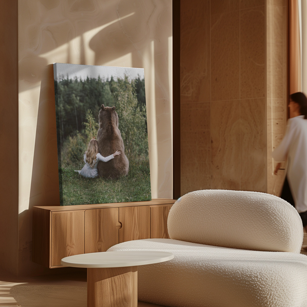 Canvas schilderi - Untitled boven kast