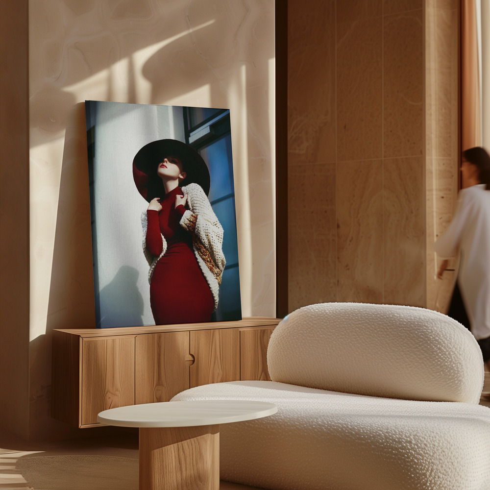 Lienzo - Elegance is when the inside is as beautiful as outside sobre armario