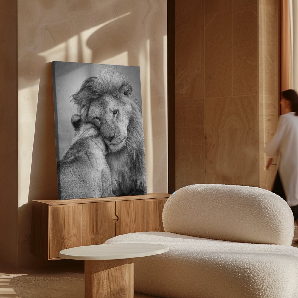 Canvas print - African Love! over cabinet