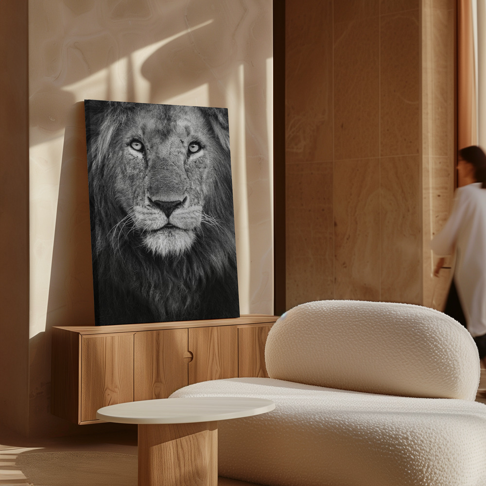 Canvas print - Royal portrait over cabinet
