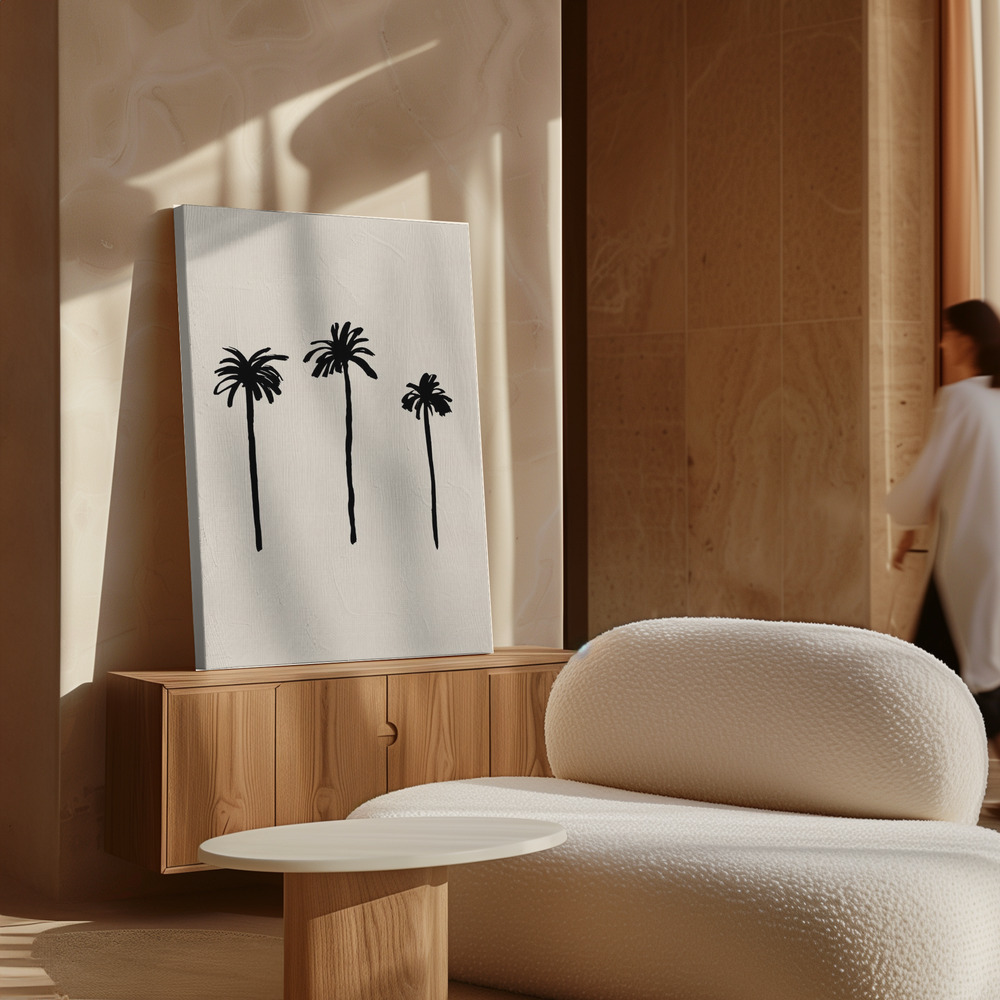 Stampe su tela - Palm Trees sopra il mobile