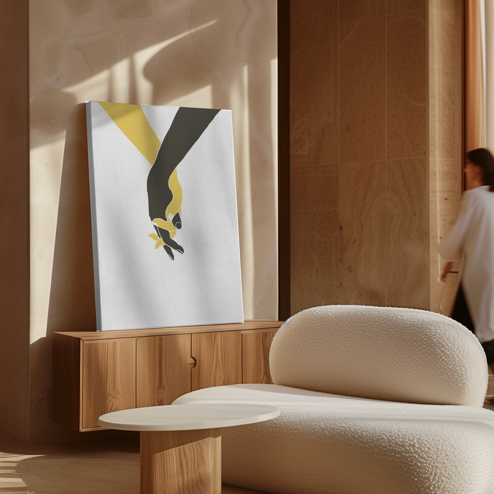 Canvas schilderi - Holding Hands boven kast