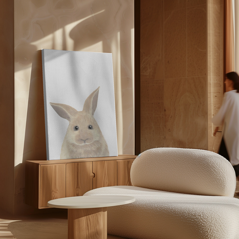 Canvas schilderi - Rabbit boven kast