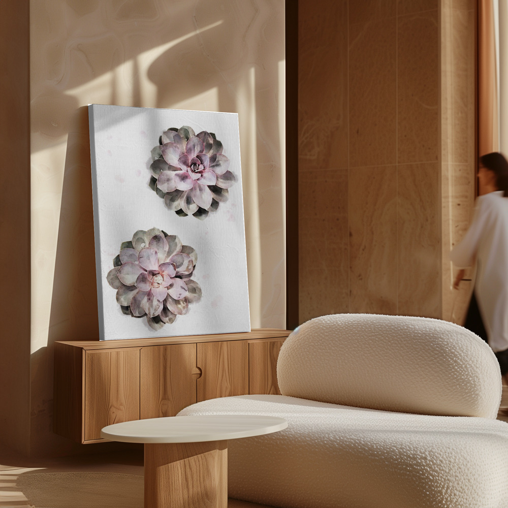 Canvas print - Succulent 02 over cabinet