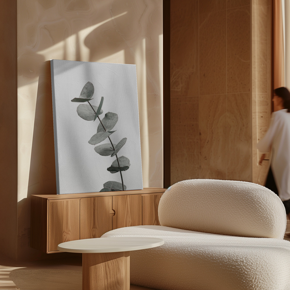 Lærred - Eucalyptus Natural 06 over skab