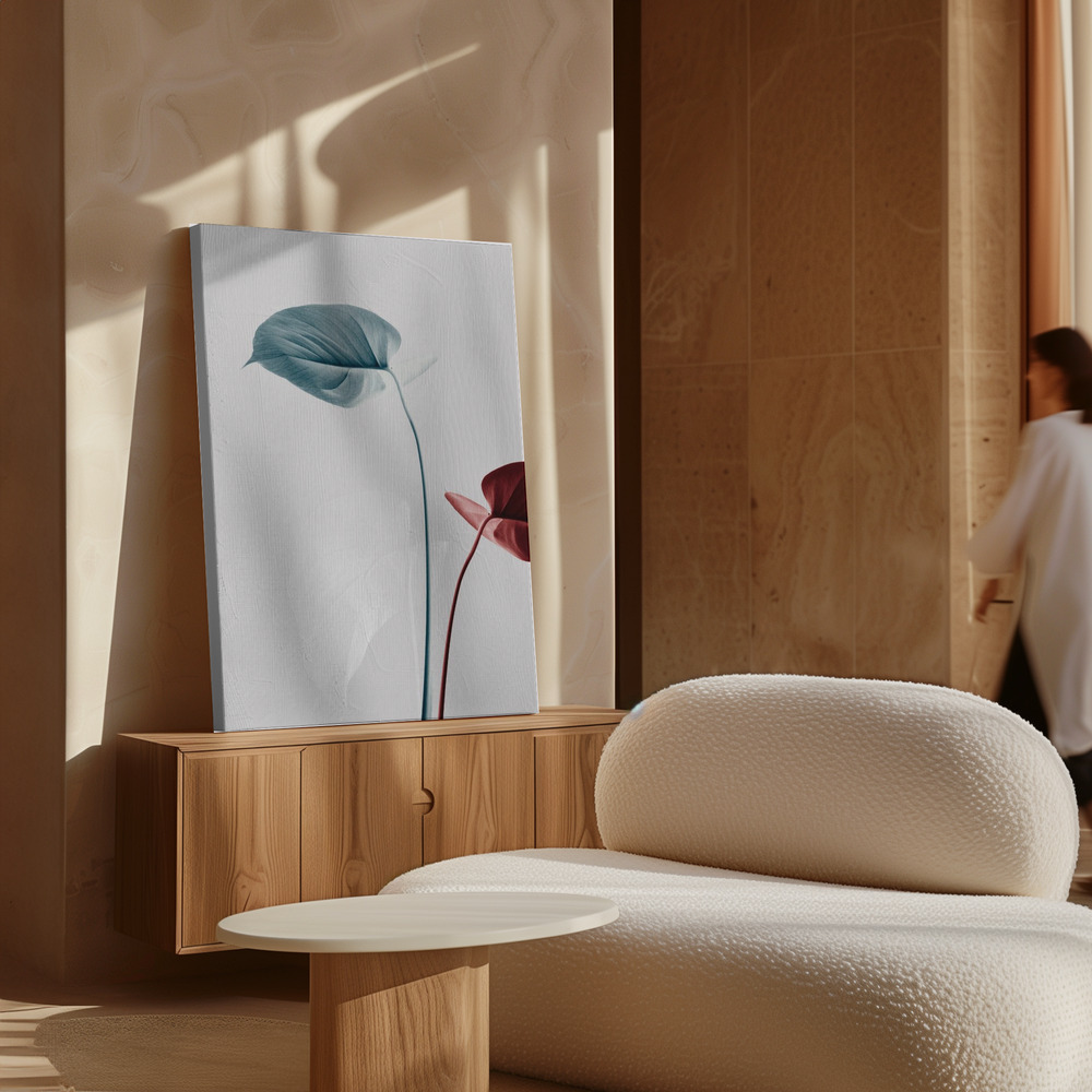 Canvas print - Monstera Creative 23 over cabinet