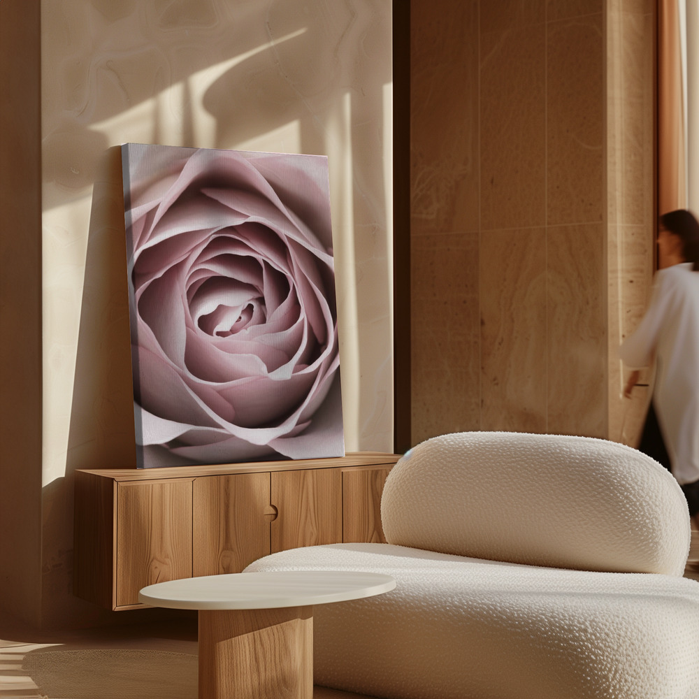 Obraz na płótnie - Pink Rose No 04 nad szafką