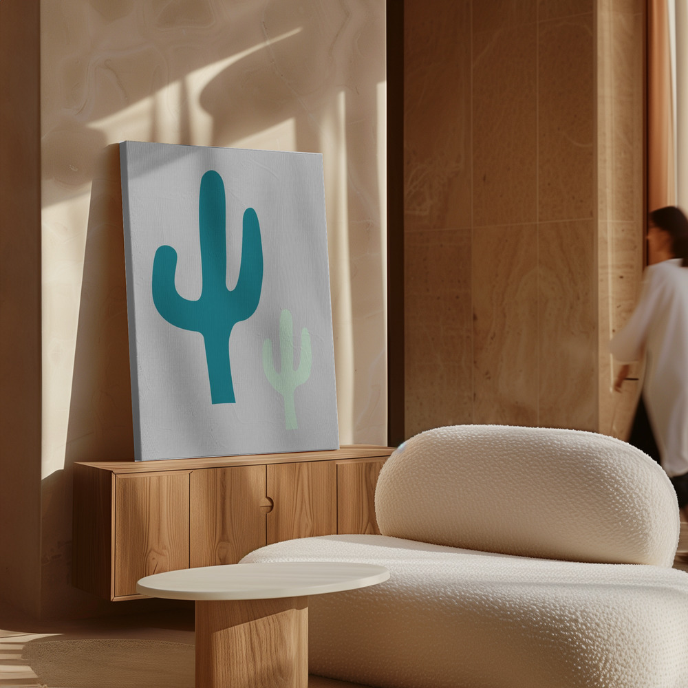 Toile - Cactus Grey au-dessus de l'armoire