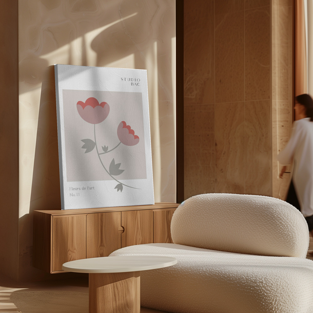 Canvas print - Roses Studio Bac over cabinet
