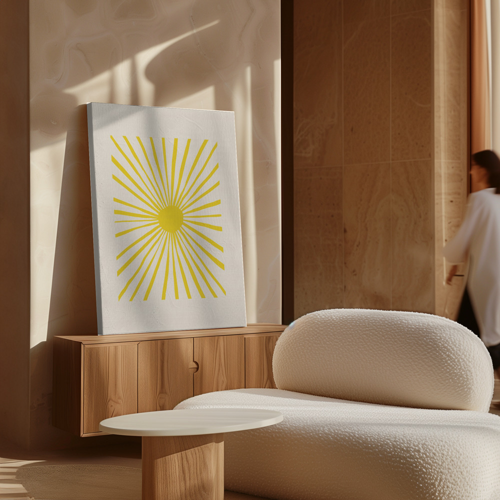 Canvas print - The Sun over cabinet