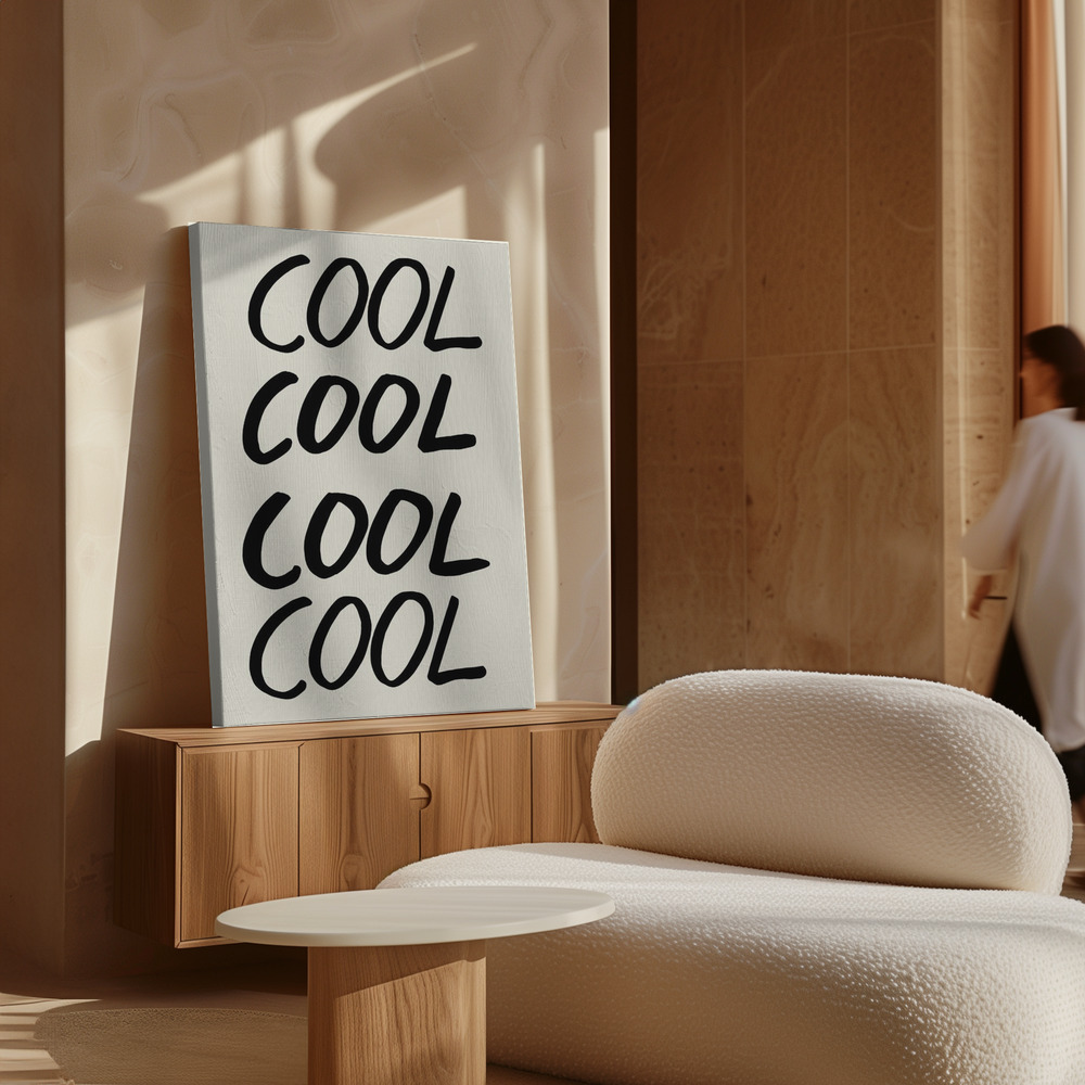 Canvas schilderi - Cool Quote 01 boven kast
