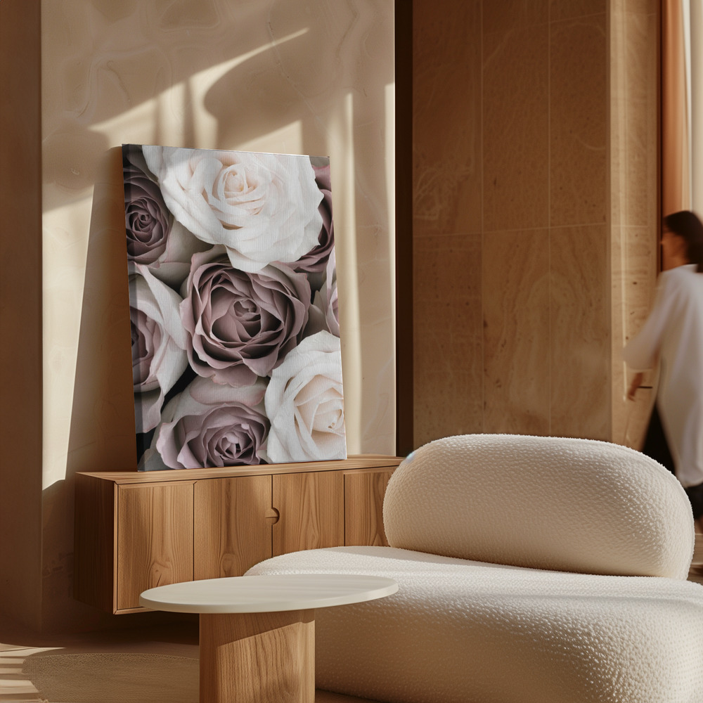 Toile - Roses au-dessus de l'armoire