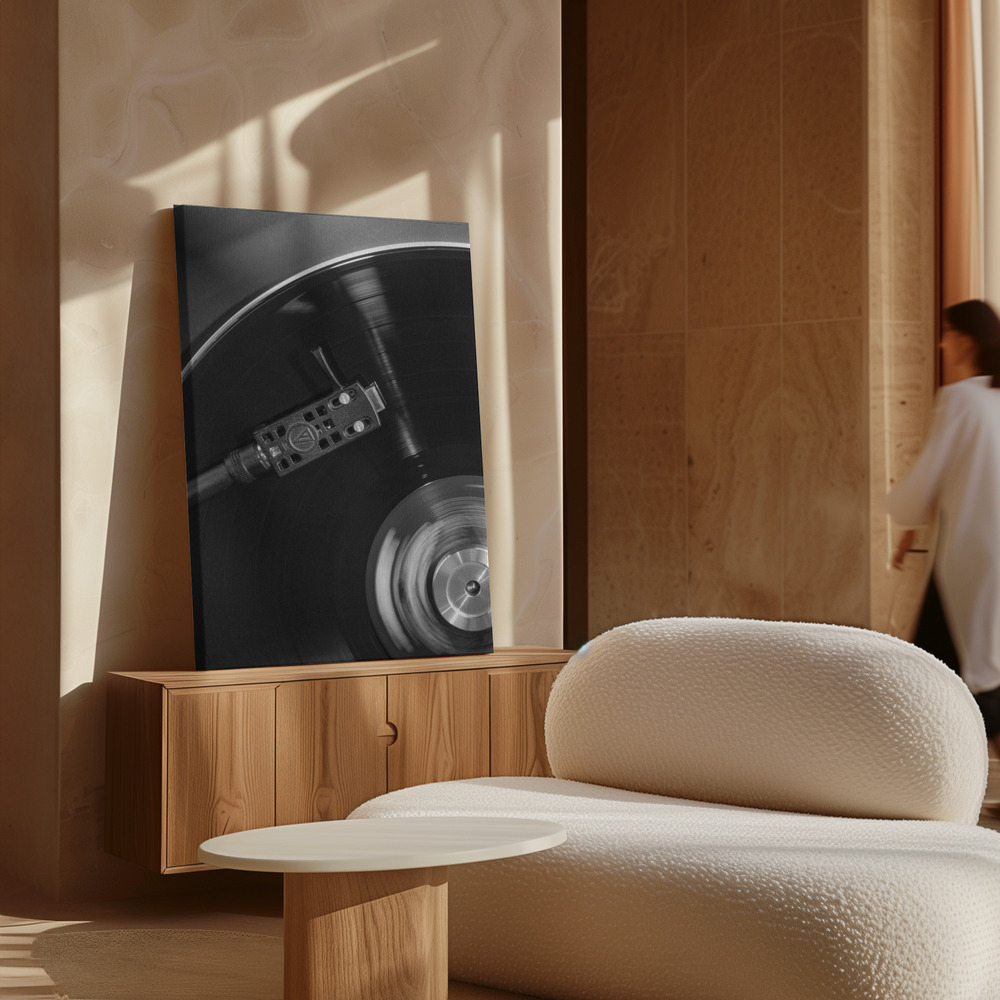 Canvas schilderi - Vinyl_001 boven kast