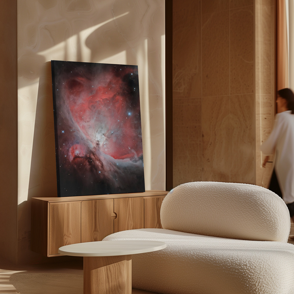 Lienzo - The Heart of The Great Orion Nebula (M42) sobre armario