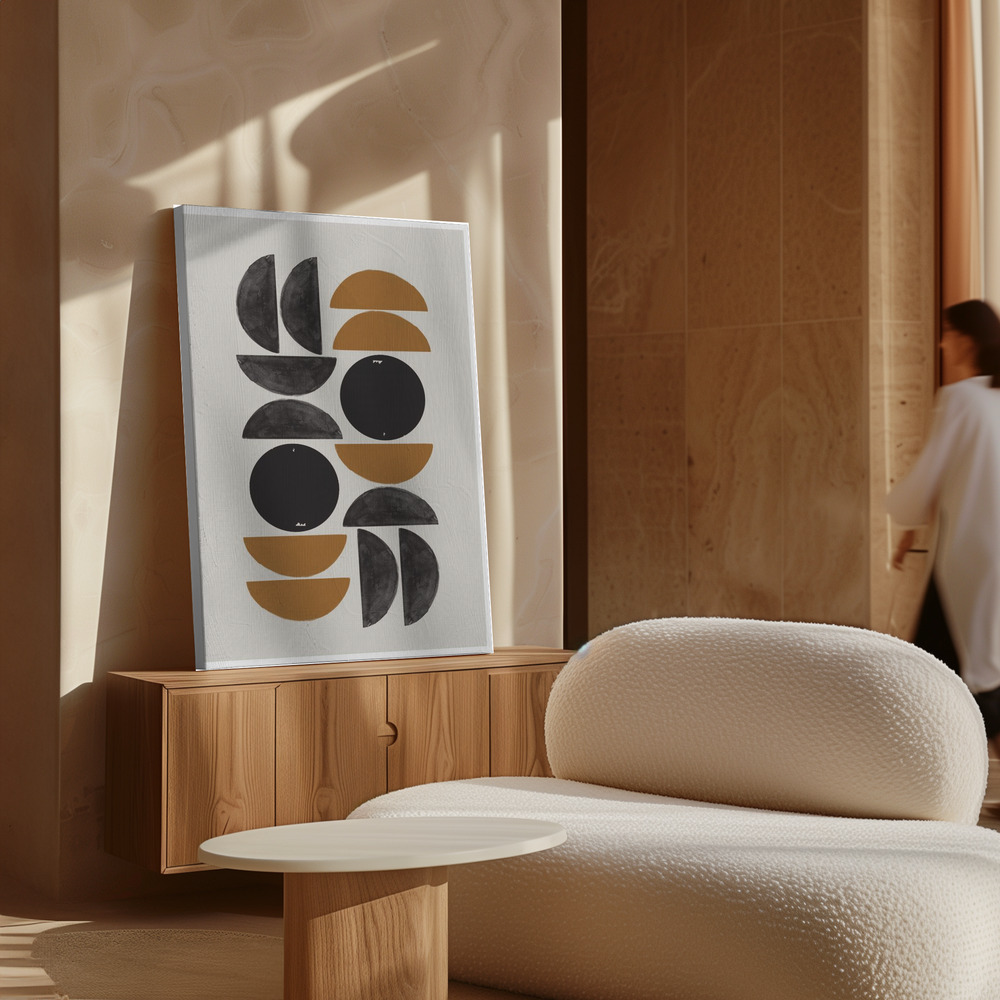 Canvas print - Retro Composition over cabinet