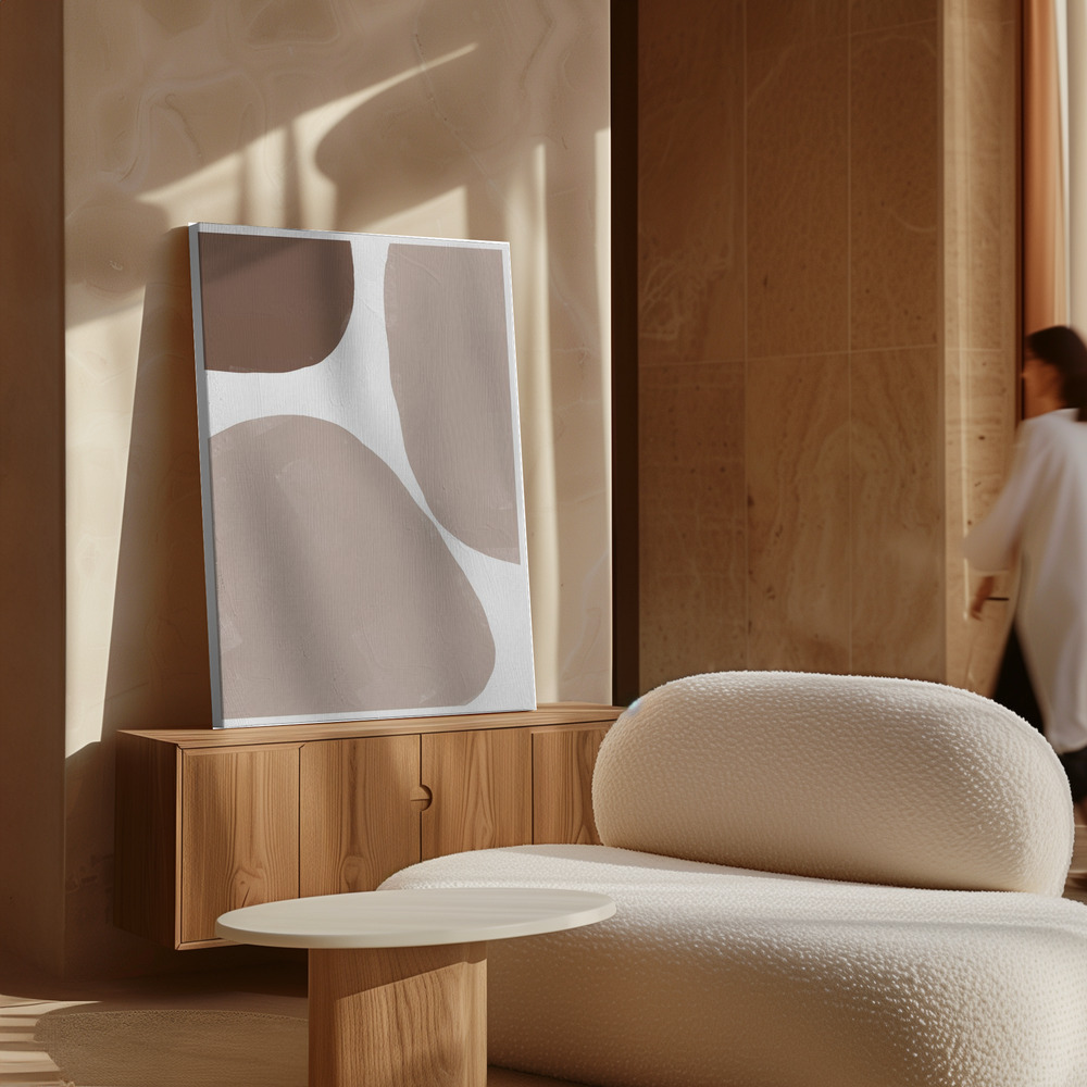 Canvas print - Soft Composition No4. over cabinet