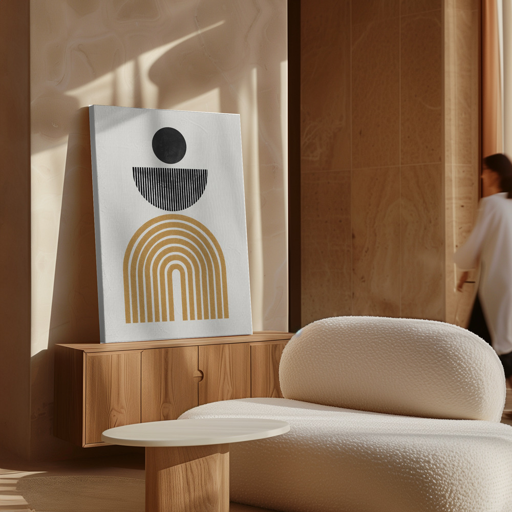 Canvas print - Midcentury Composition over cabinet