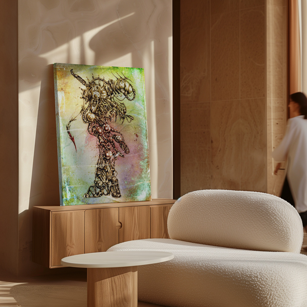 Canvas print - Krytion 1 over cabinet